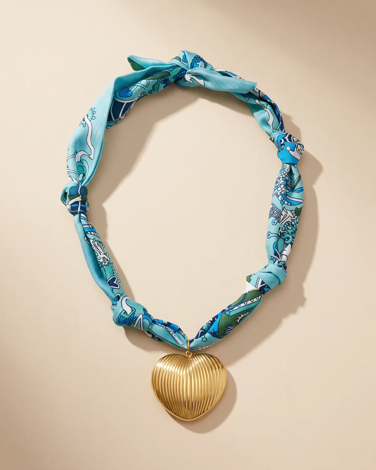 Caspian Heart Scarf, another view