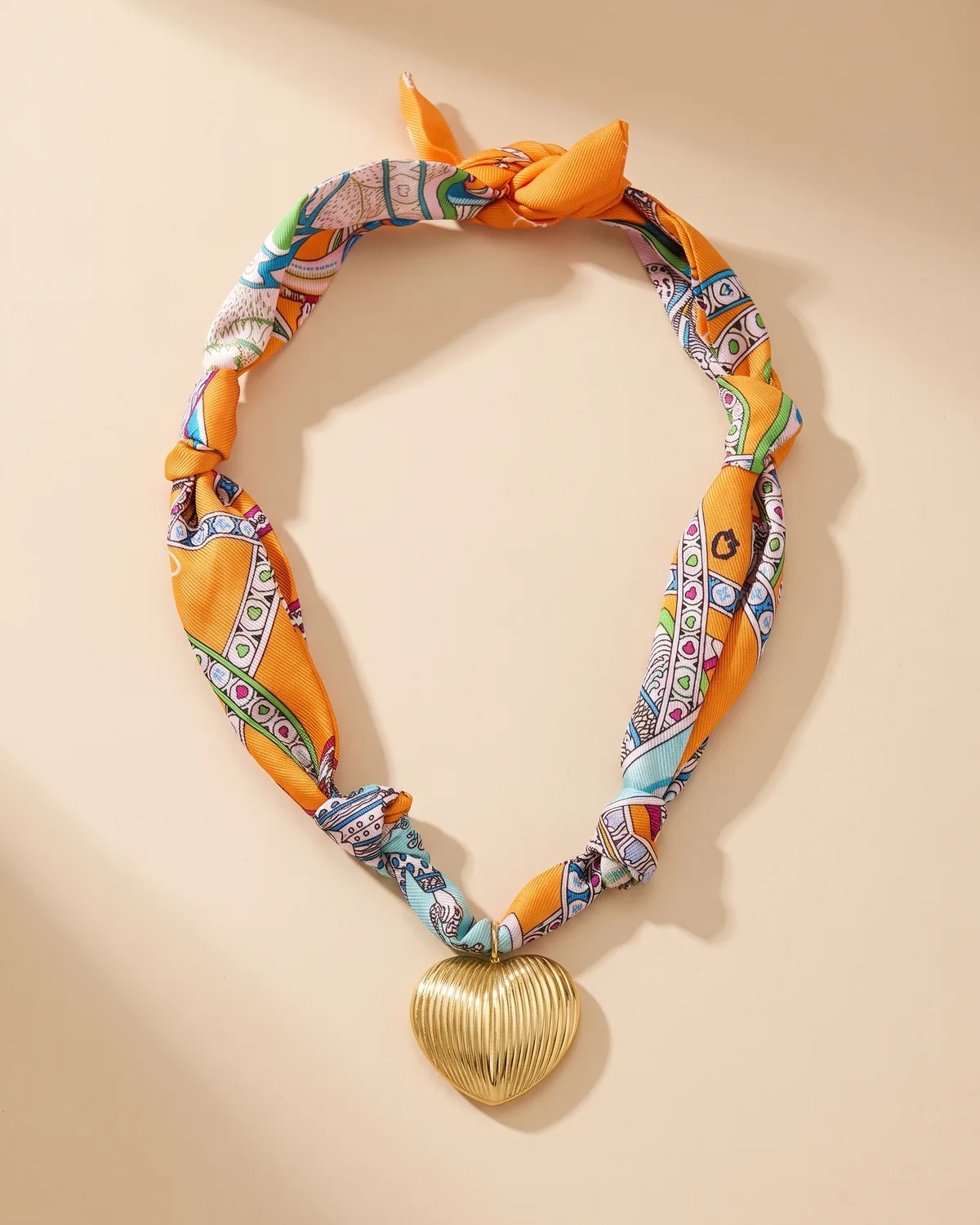 Saffron Love Scarf, another view